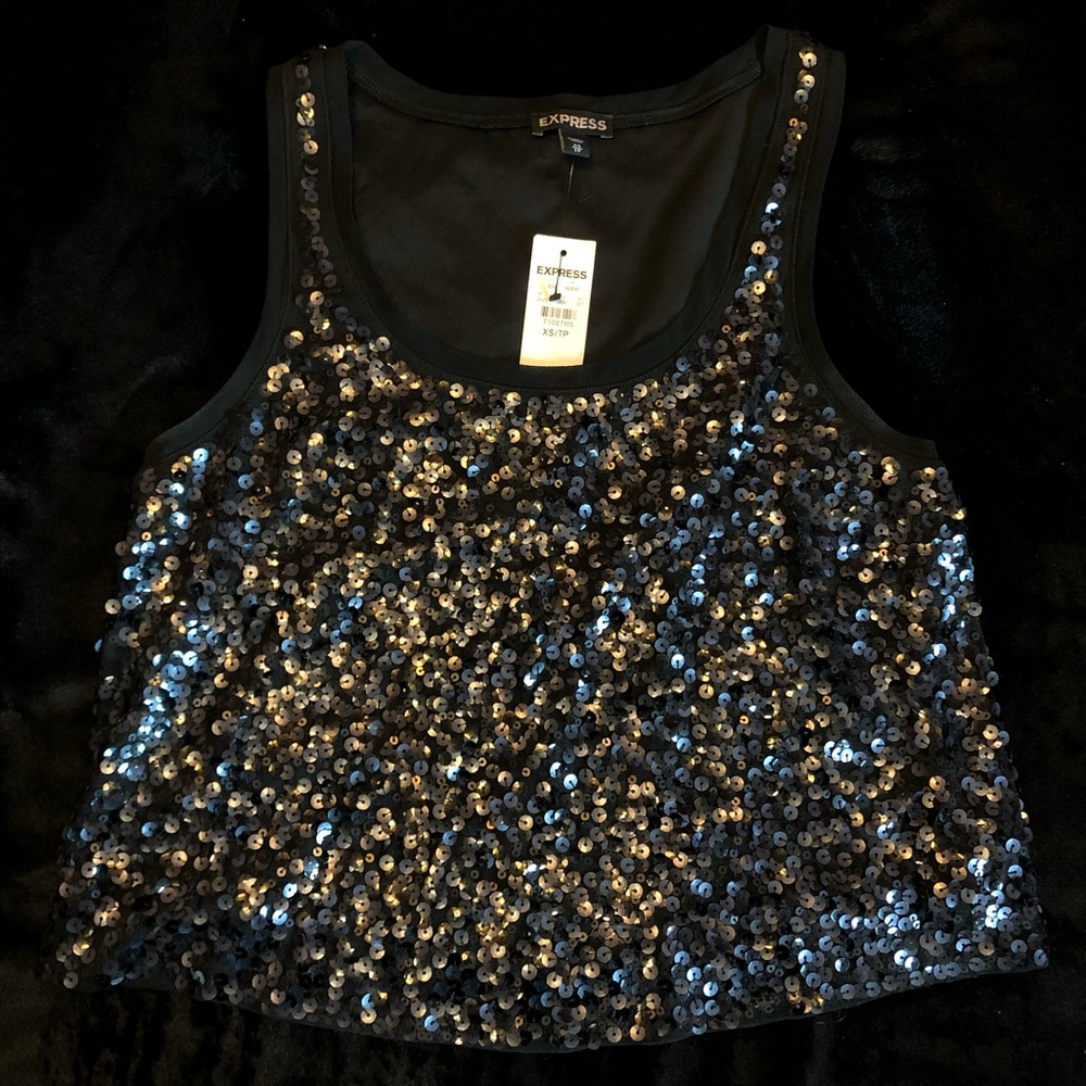 NWT express sequin tank